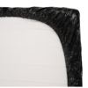 Hoeslaken zwart lak 220 x 220 cm - Afbeelding 2