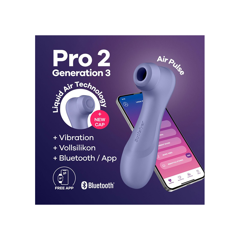 Satisfyer Pro 2 Generation 3 + Vibr + App Purple - Afbeelding 7
