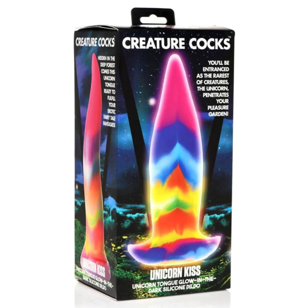 Glow in the dark Unicorn Tongue Dildo - Desireshop.nl