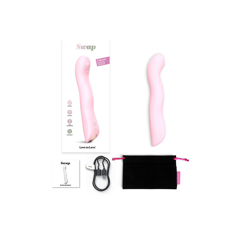 Love to Love - Swap - P&G Spot Tapping Vibrator - Lichtroze - Afbeelding 6