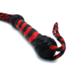 Leather Whip Nine Tails Black & Red - Desireshop.nl