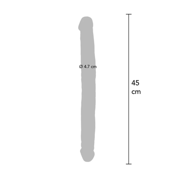 ToyJoy - Dubbele dildo PVC 45 cm - Desireshop.nl