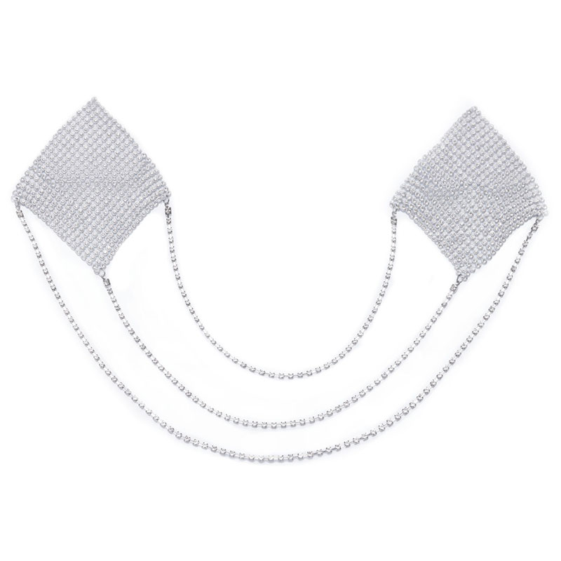 Tepelstickers Square Silver - Desireshop.nl