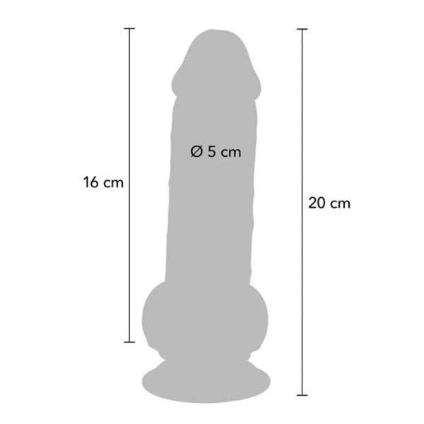 Deluxe Dual Density Thick Dildo 20 cm - Desireshop.nl
