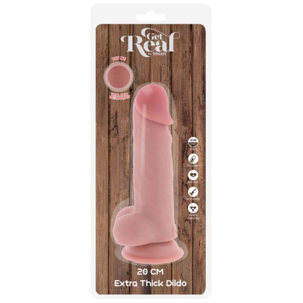 Deluxe Dual Density Thick Dildo 20 cm - Desireshop.nl