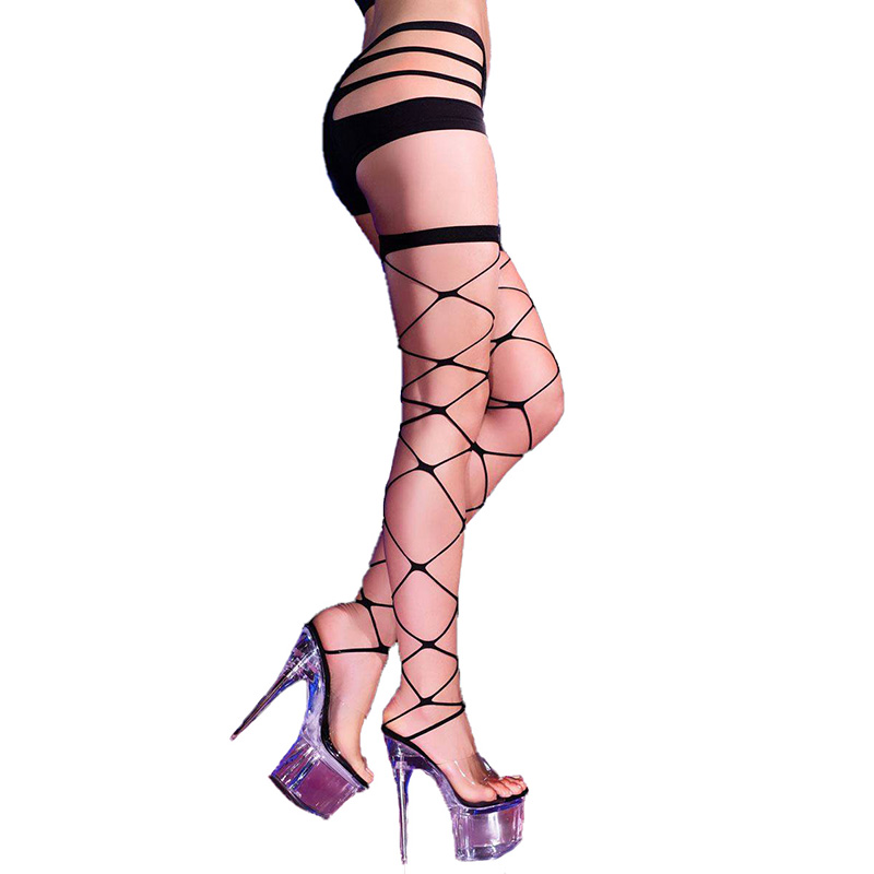 Zwarte netkousen van Chilirose - Desireshop.nl - Snel en voordelig