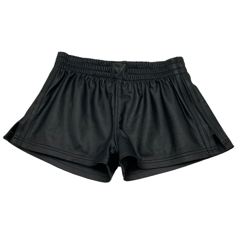 Leren sportshort - Desireshop.nl