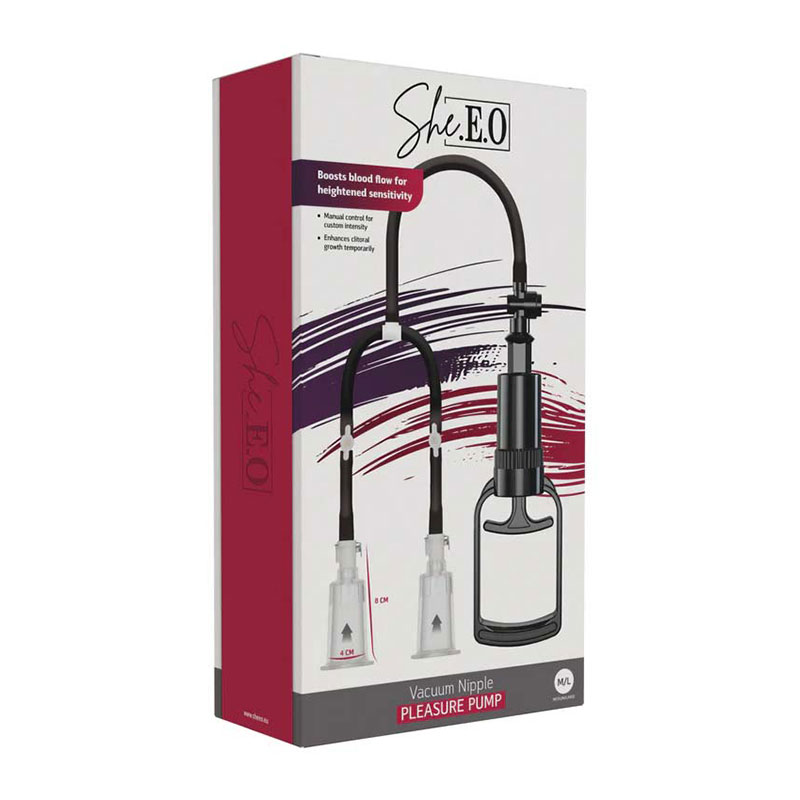 Vacuum Nipple Pleasure Pump M/L - Desireshop.nl