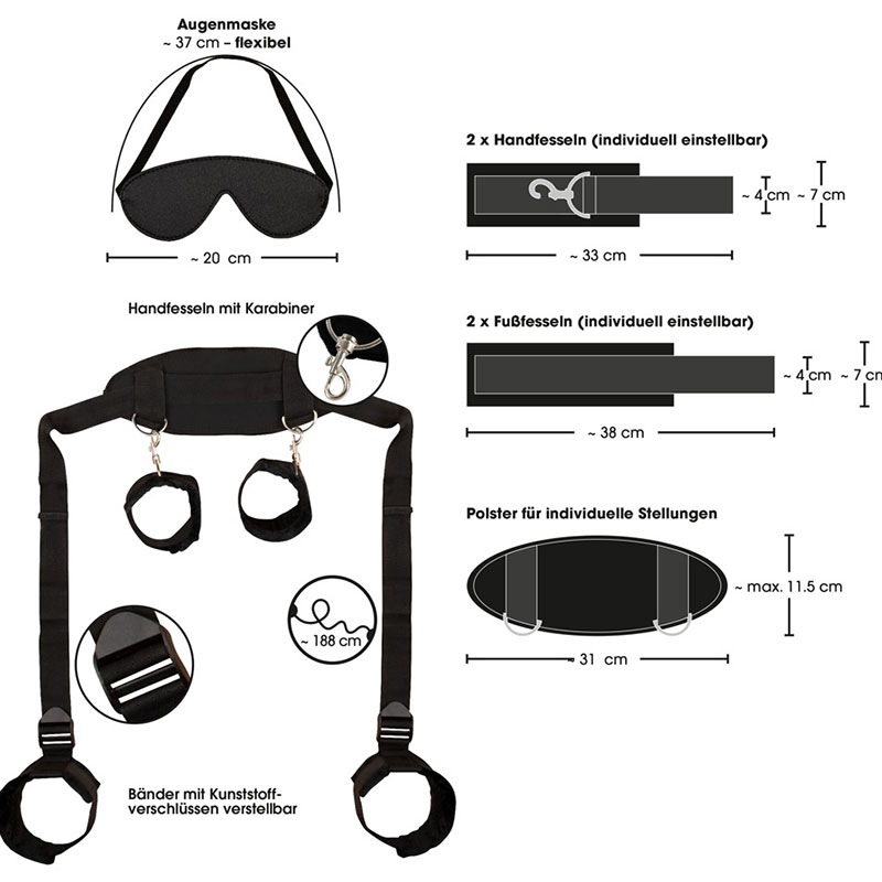 Bad Kitty - Hand Voet en Nek Bondage set - Desireshop.nl