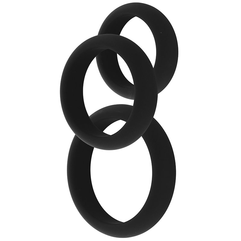 Hidden Desire – Stamina Premium C-Rings 3 Pcs Set - Desireshop.nl