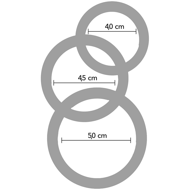 Hidden Desire – Stamina Premium C-Rings 3 Pcs Set - Desireshop.nl